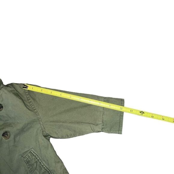 ZARA Zebra Green Lightweight Jacket W/ Hoodie Size 9/12 80 Months - Picture 6 of 6